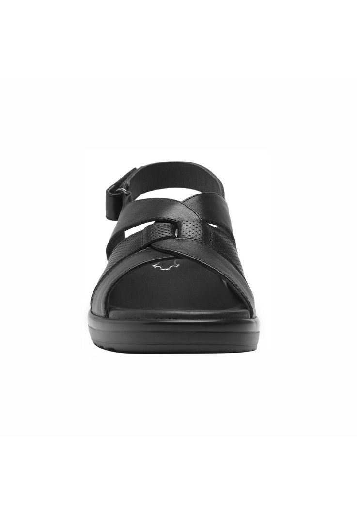 Sandalia Mujer Cuero Amapola Negro Flexi-6