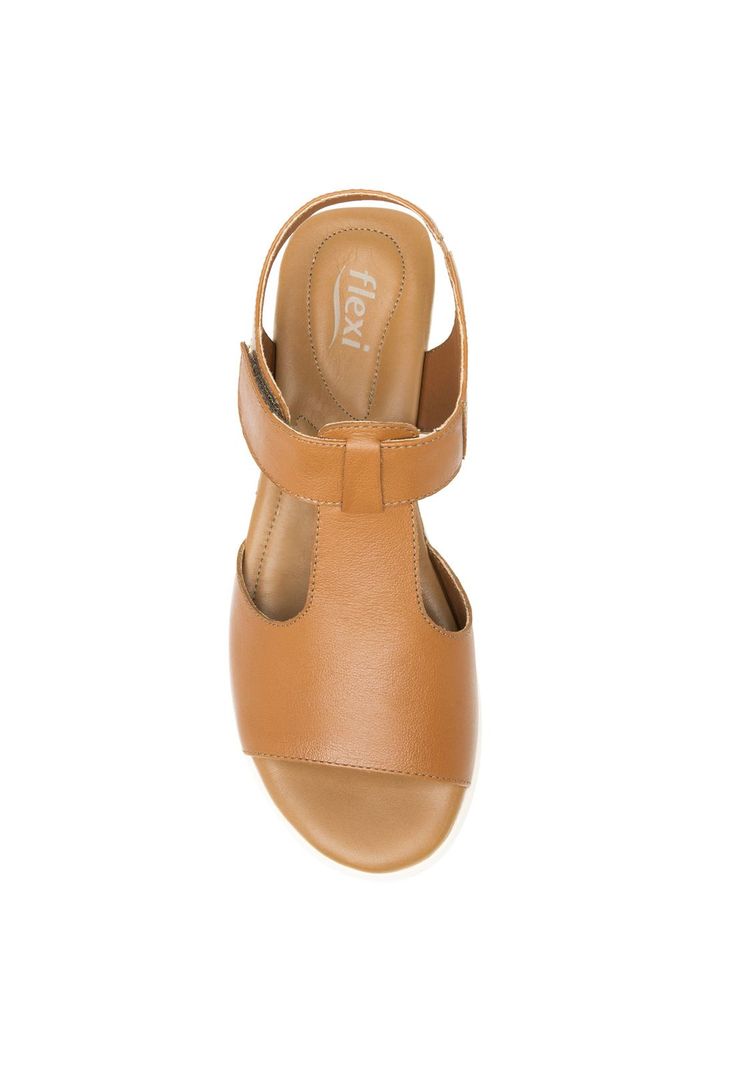 Sandalia Mujer Cuero Dariana Café Flexi-5