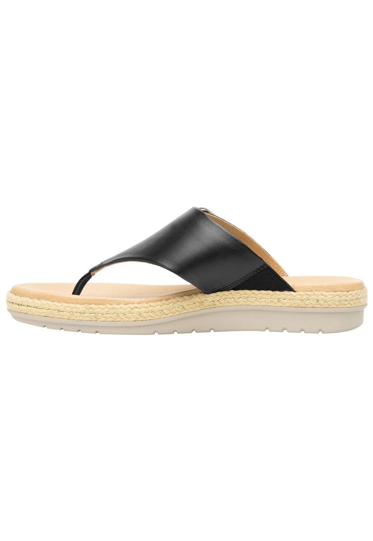 Sandalia Mujer Cuero Peonia Negro Flexi-2