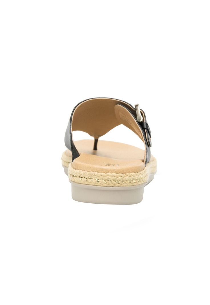 Sandalia Mujer Cuero Peonia Negro Flexi-4