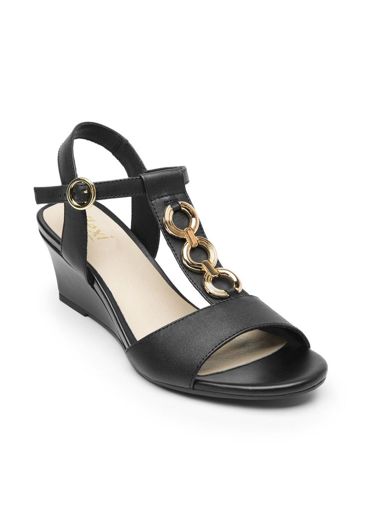 Sandalia Mujer Gilma 128304 Negro Flexi-1