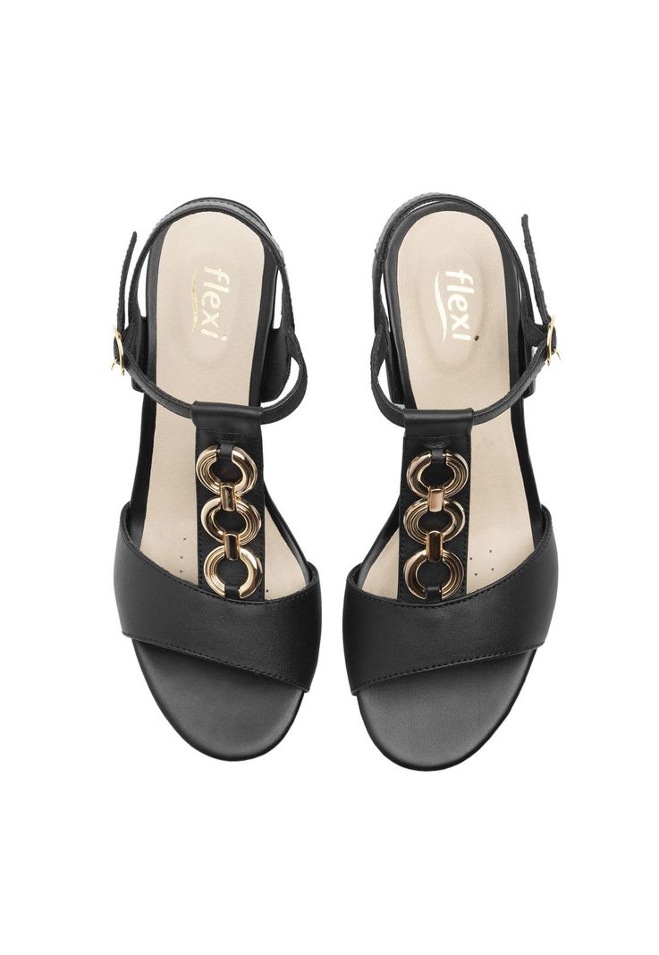 Sandalia Mujer Gilma 128304 Negro Flexi-5