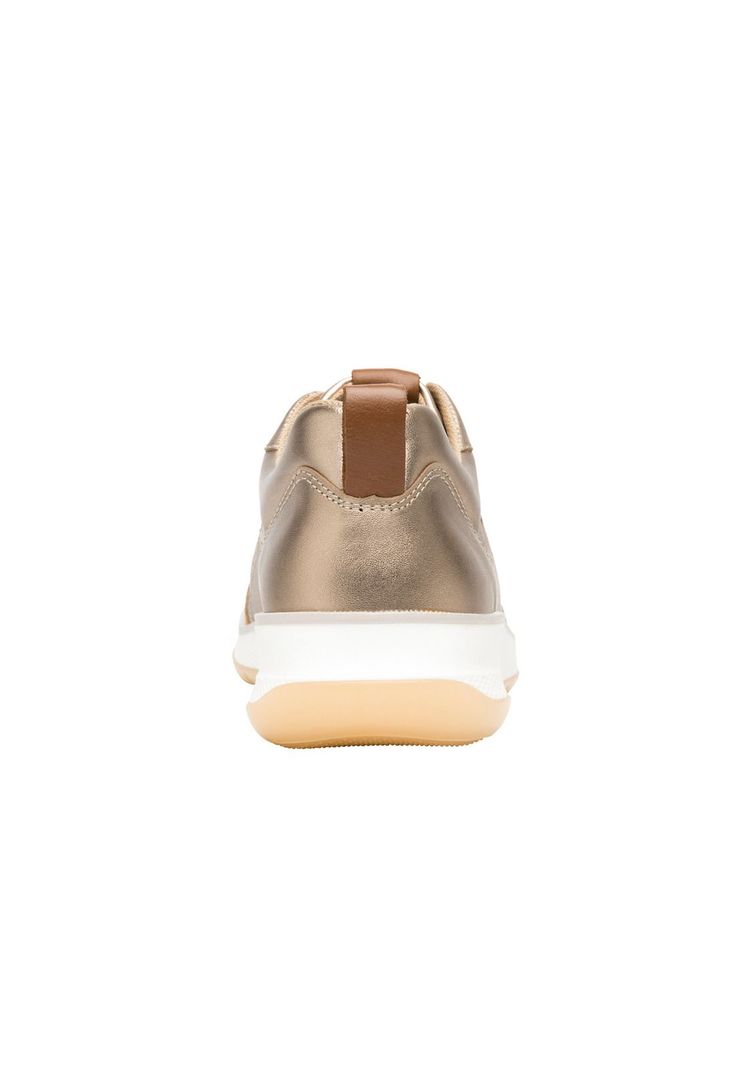 Zapatilla Mujer Cuero Rosaura Dorado Flexi-4
