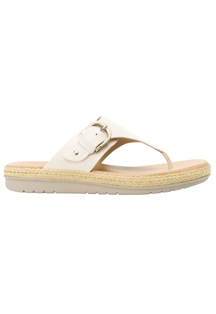 Sandalia Mujer Cuero Peonia Beige Flexi-0