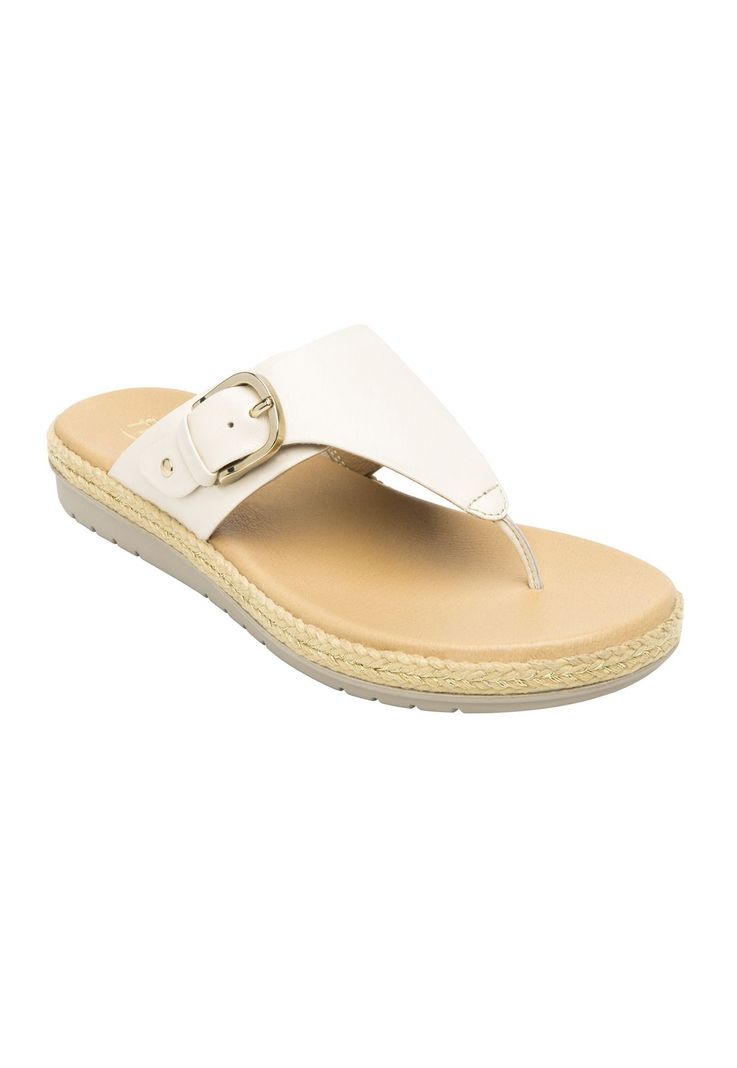 Sandalia Mujer Cuero Peonia Beige Flexi-1