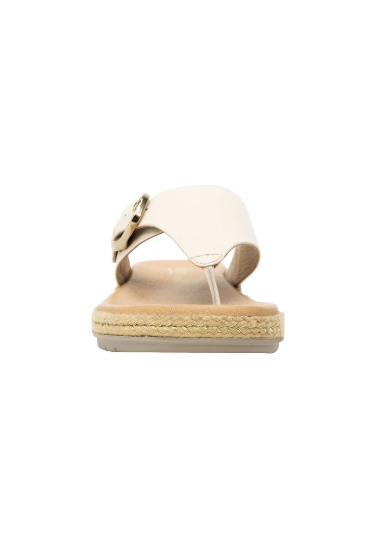 Sandalia Mujer Cuero Peonia Beige Flexi-4