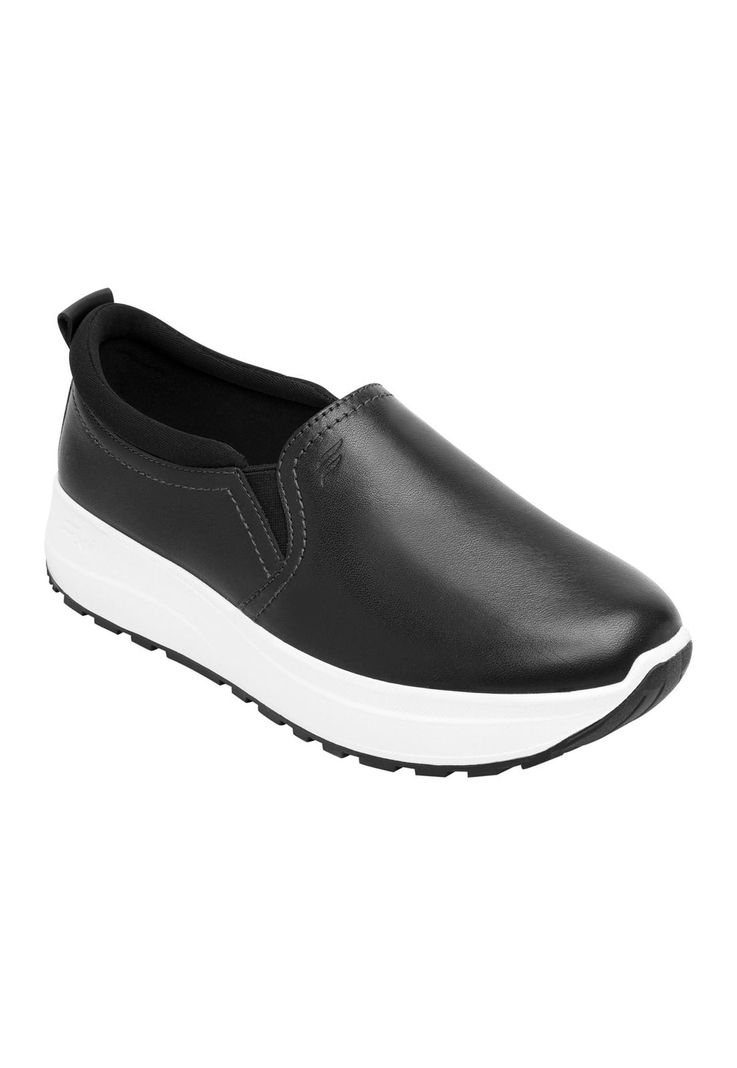 Zapatilla Mujer Cuero Atsiri Negro Flexi-0