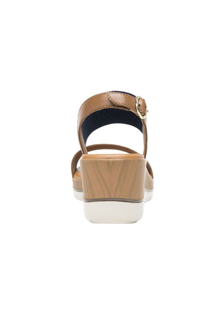 Sandalia Mujer Cuero Emily Café Flexi-4