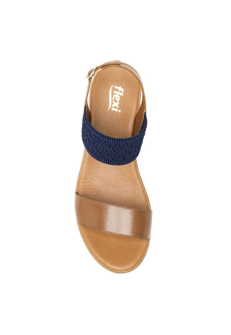 Sandalia Mujer Cuero Emily Café Flexi-5