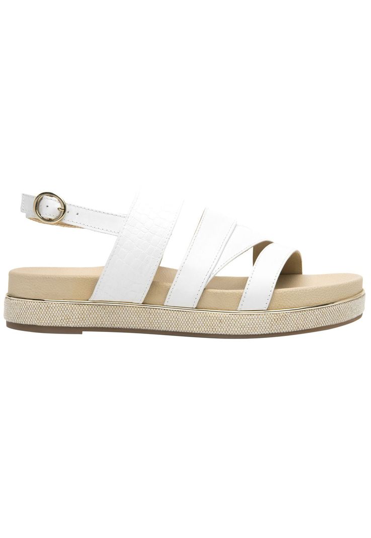 Sandalia Mujer Cuero Deyna Blanco Flexi-0