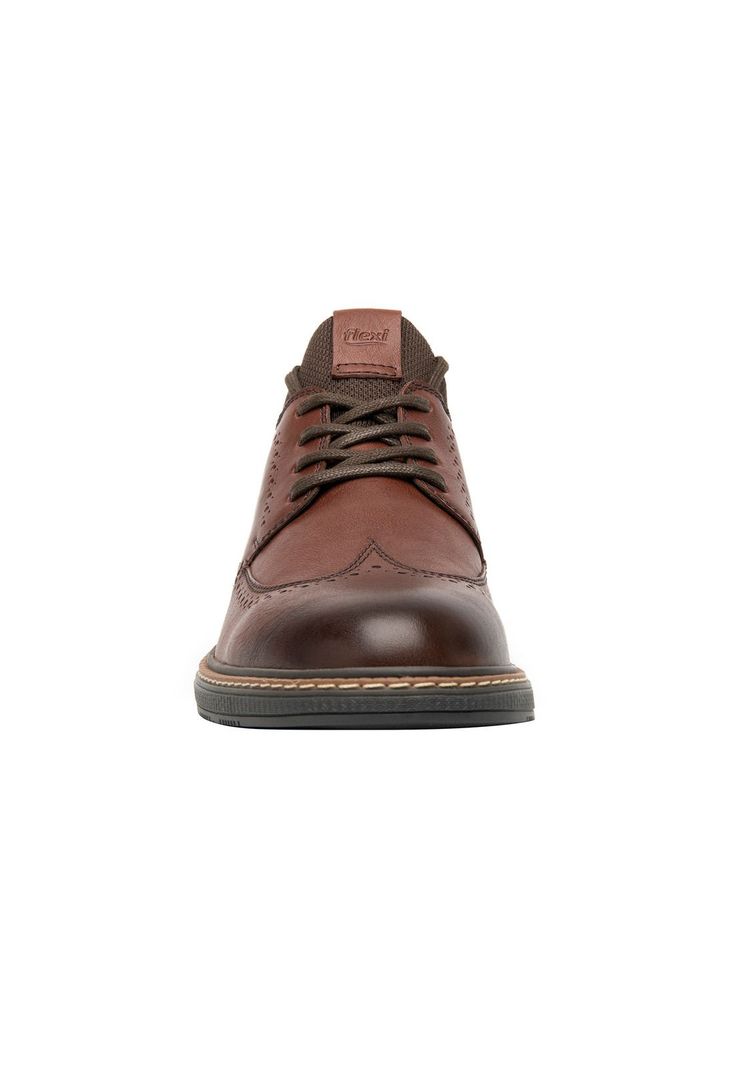 Zapato Hombre Cuero Okan Café Flexi-6