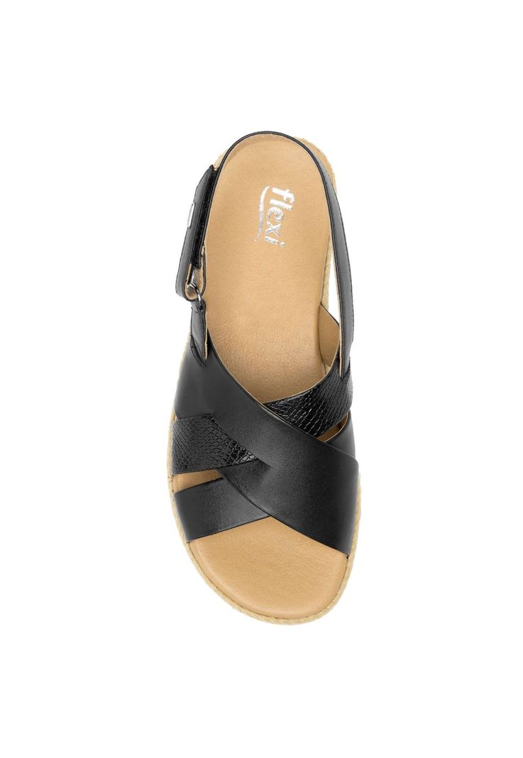 Sandalia Mujer Cuero Peonia Negro Flexi-5