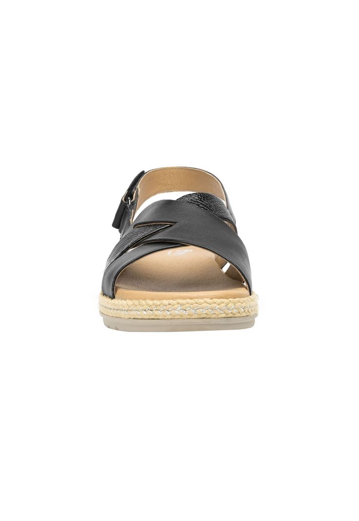 Sandalia Mujer Cuero Peonia Negro Flexi-6