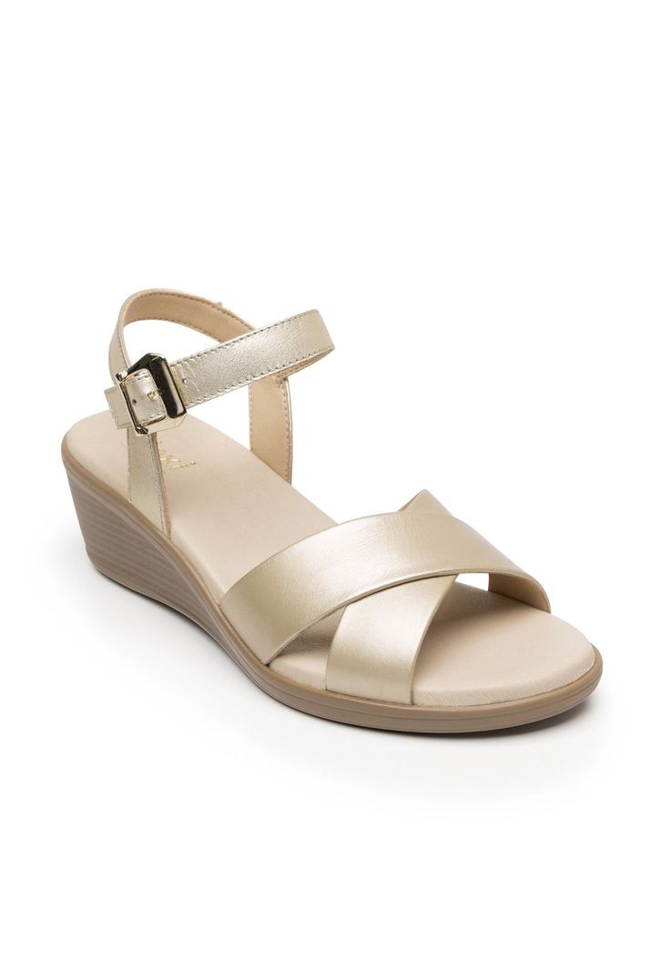 Sandalia Mujer Zura 123703 Dorada Flexi-1