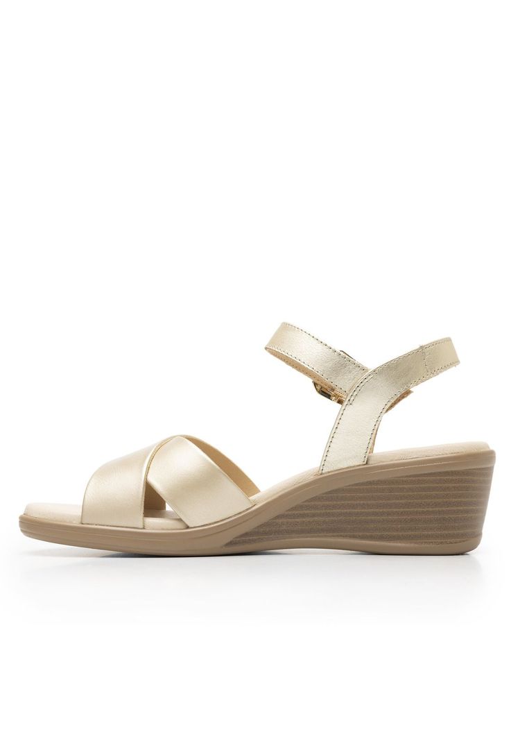 Sandalia Mujer Zura 123703 Dorada Flexi-2