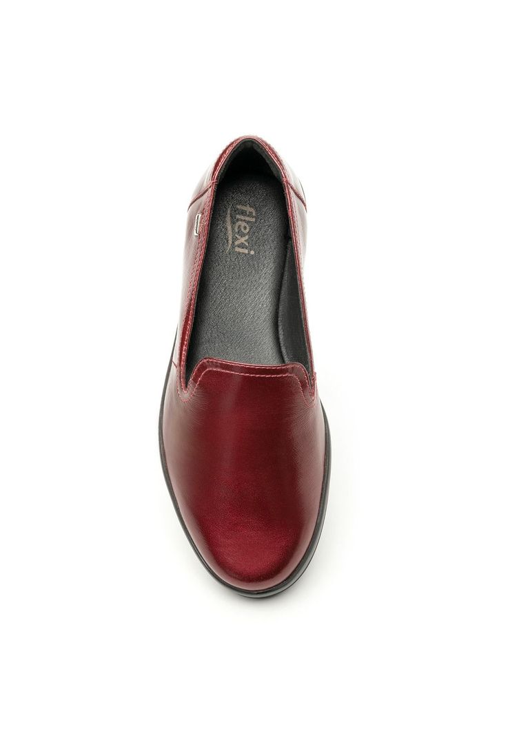 Zapato Mujer Cuero Charis Rojo Flexi-6