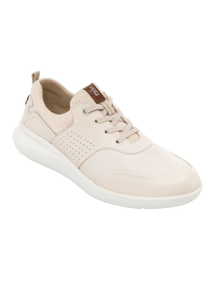 Zapatilla Mujer Cuero Alisha Beige Flexi-0