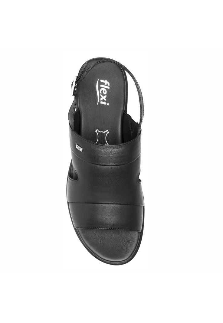 Sandalia Mujer Cuero Xandra Negro Flexi-5