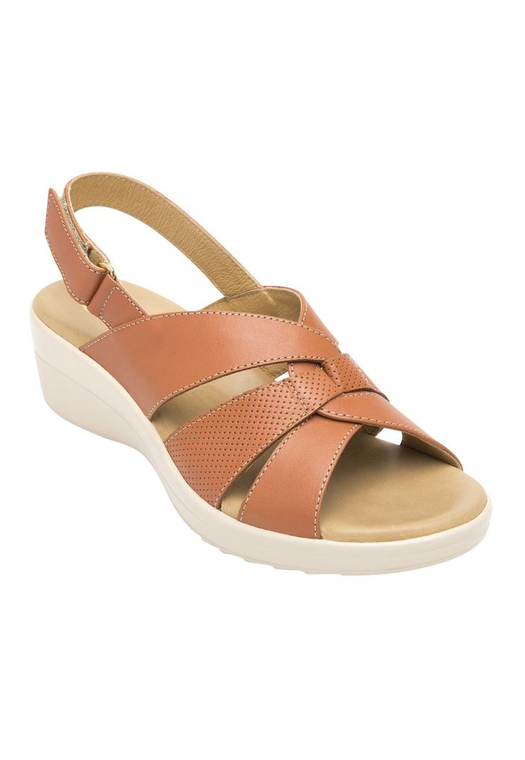 Sandalia Mujer Cuero Amapola Rosa Flexi-1