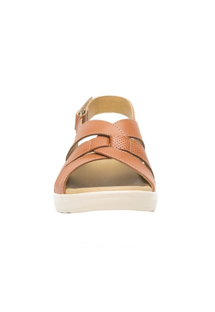 Sandalia Mujer Cuero Amapola Rosa Flexi-2