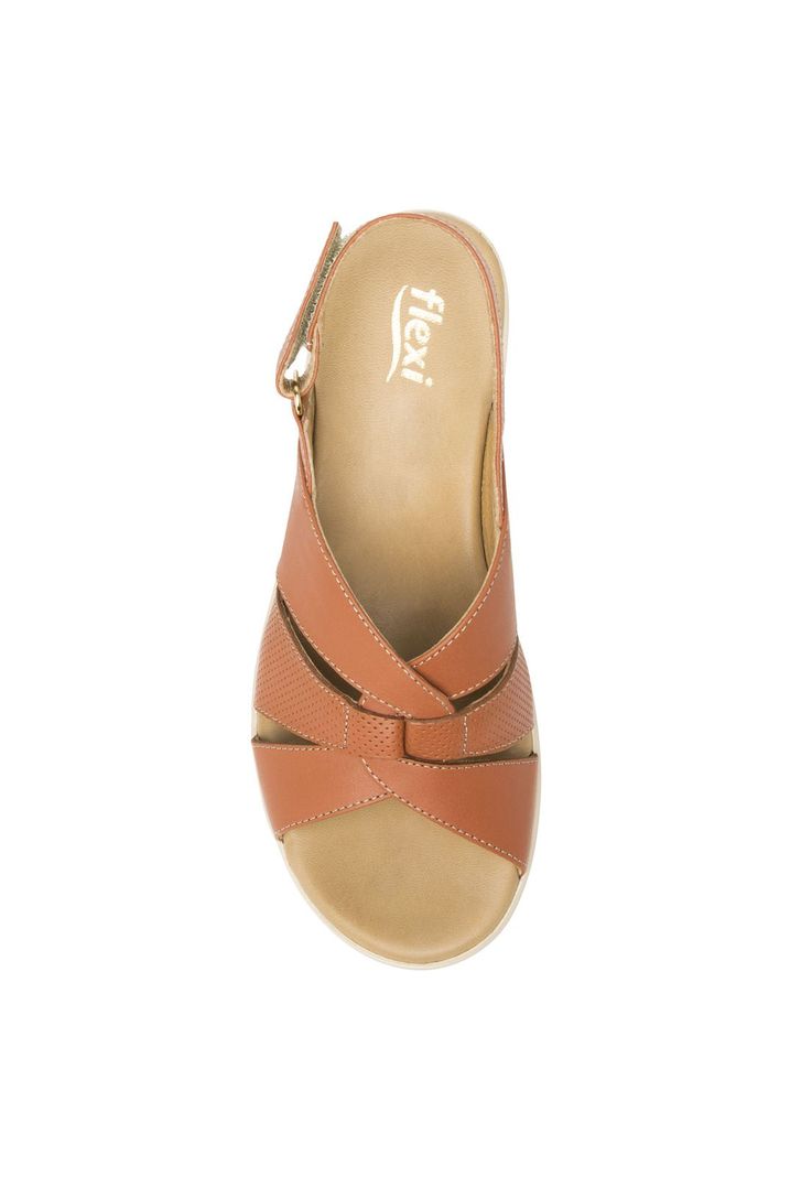 Sandalia Mujer Cuero Amapola Rosa Flexi-5