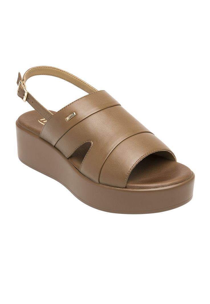 Sandalia Mujer Cuero Xandra Cafe Flexi-1