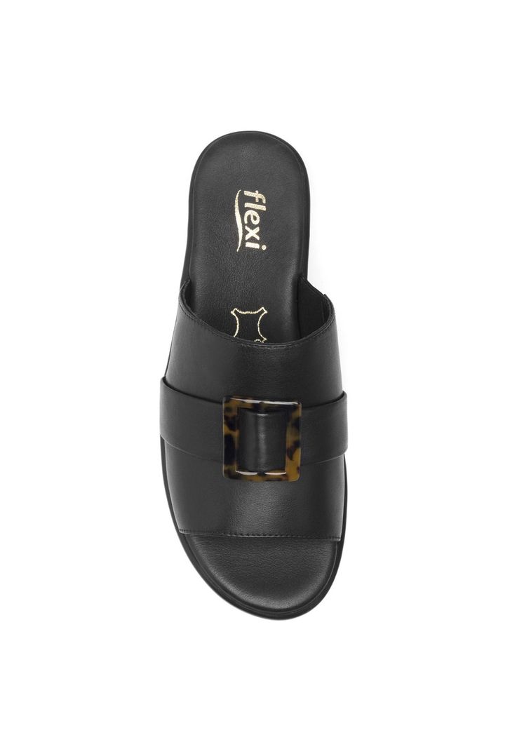 Sandalia Mujer Cuero Xandra Negro Flexi-4