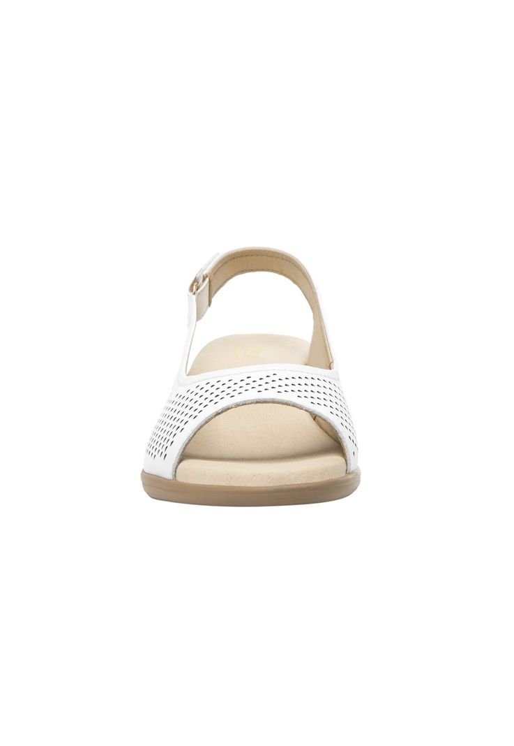 Sandalia Mujer Cuero Zura Blanco Flexi-2