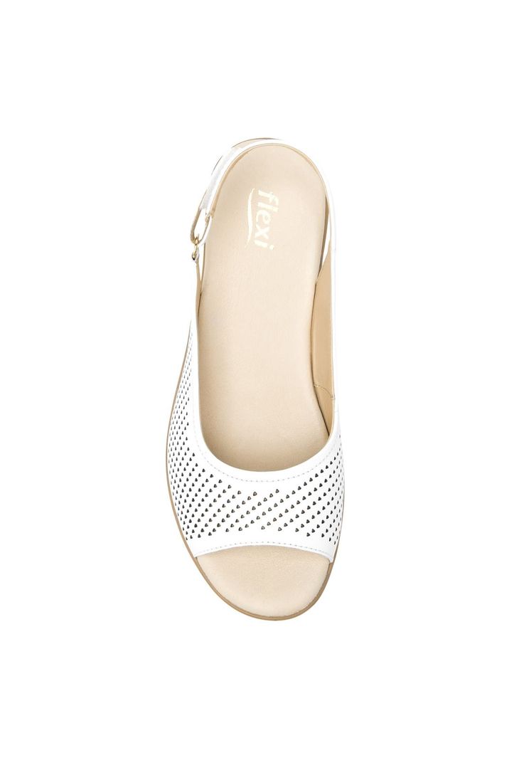 Sandalia Mujer Cuero Zura Blanco Flexi-4