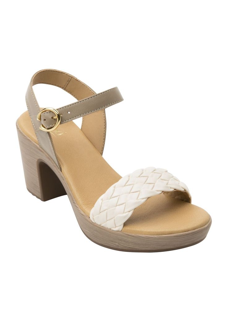 Sandalia Mujer Cuero Lory Beige Flexi-1