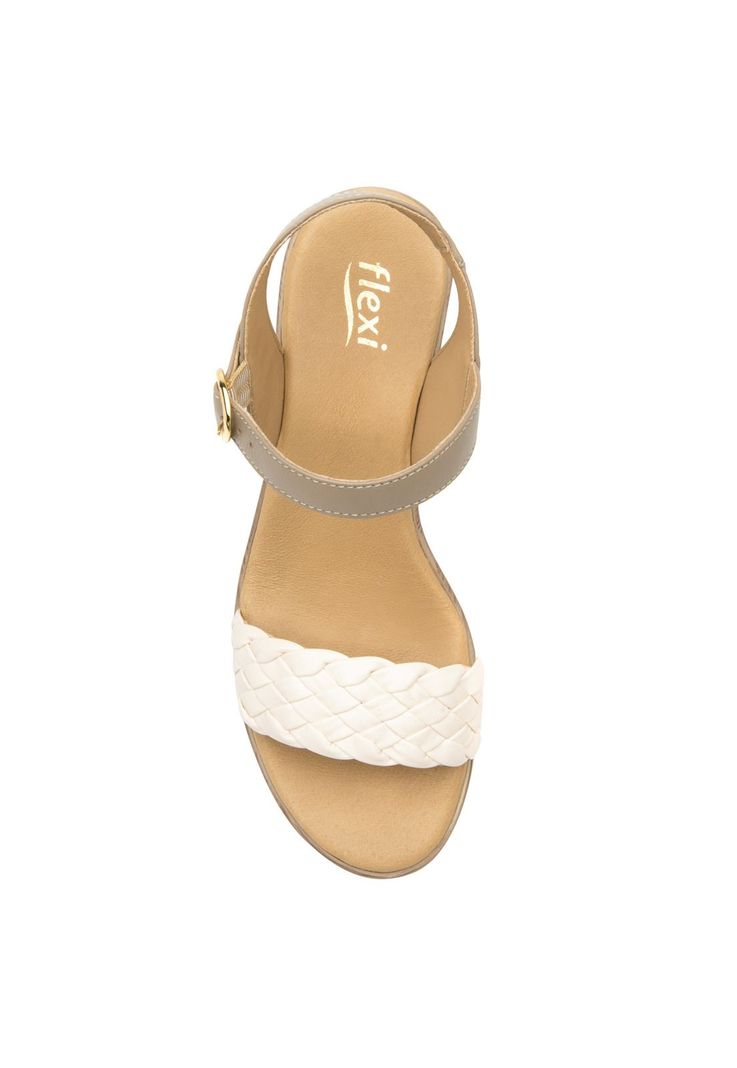 Sandalia Mujer Cuero Lory Beige Flexi-3