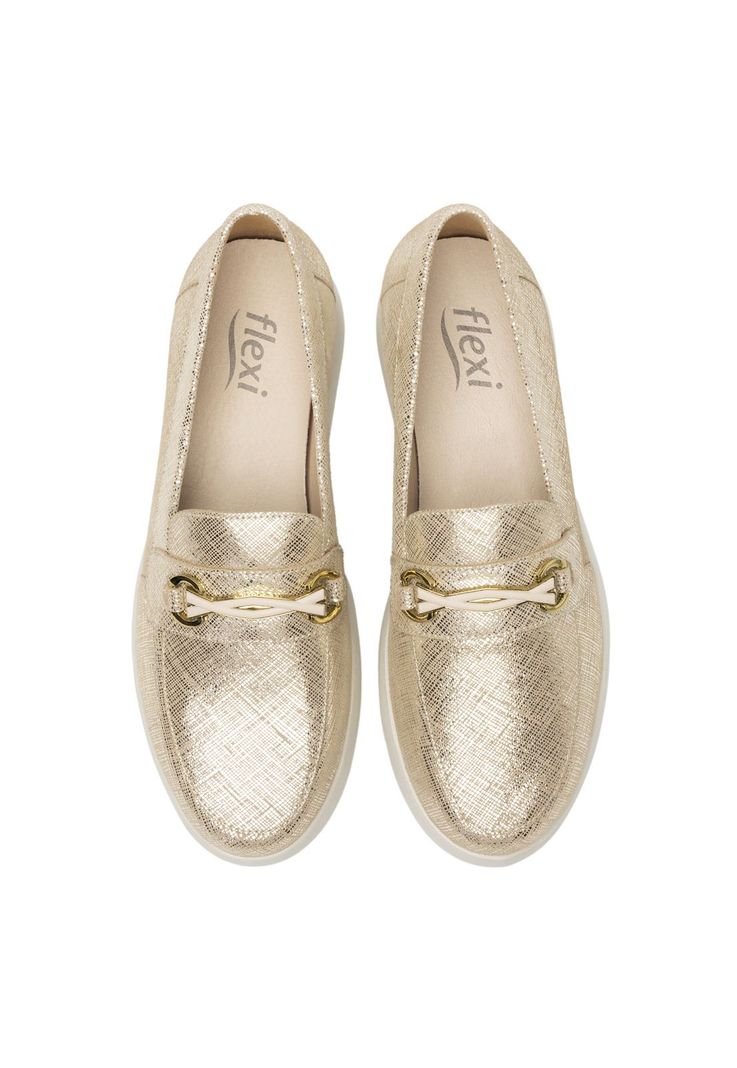 Mocasín Mujer Edith 126706 Dorada Flexi-6
