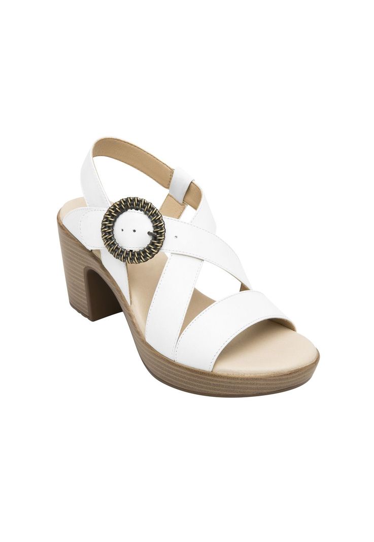 Sandalia Mujer Cuero Lory Blanco Flexi-1