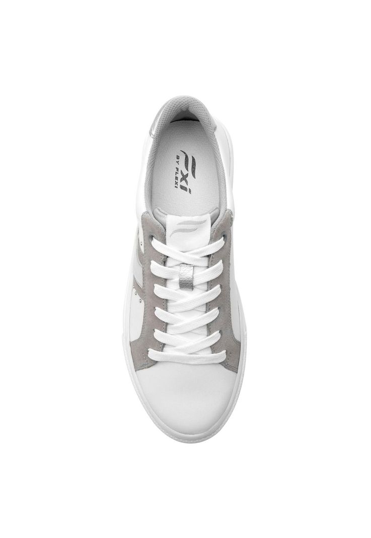 Zapatilla Mujer Cuero Nikia Blanco Flexi-4