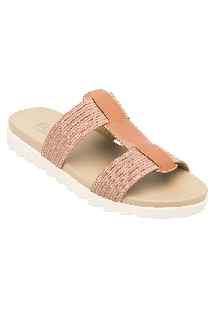 Sandalia Mujer Cuero Norah Rosa Flexi-1