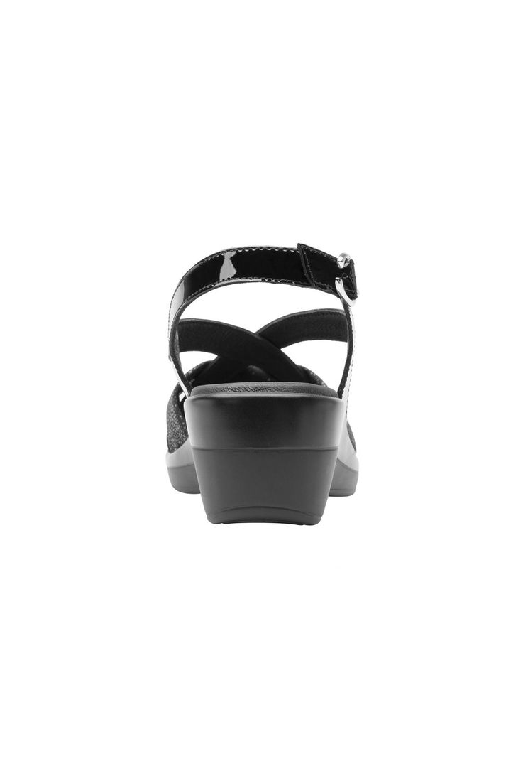 Sandalia Mujer Cuero Amapola Negro Flexi-3