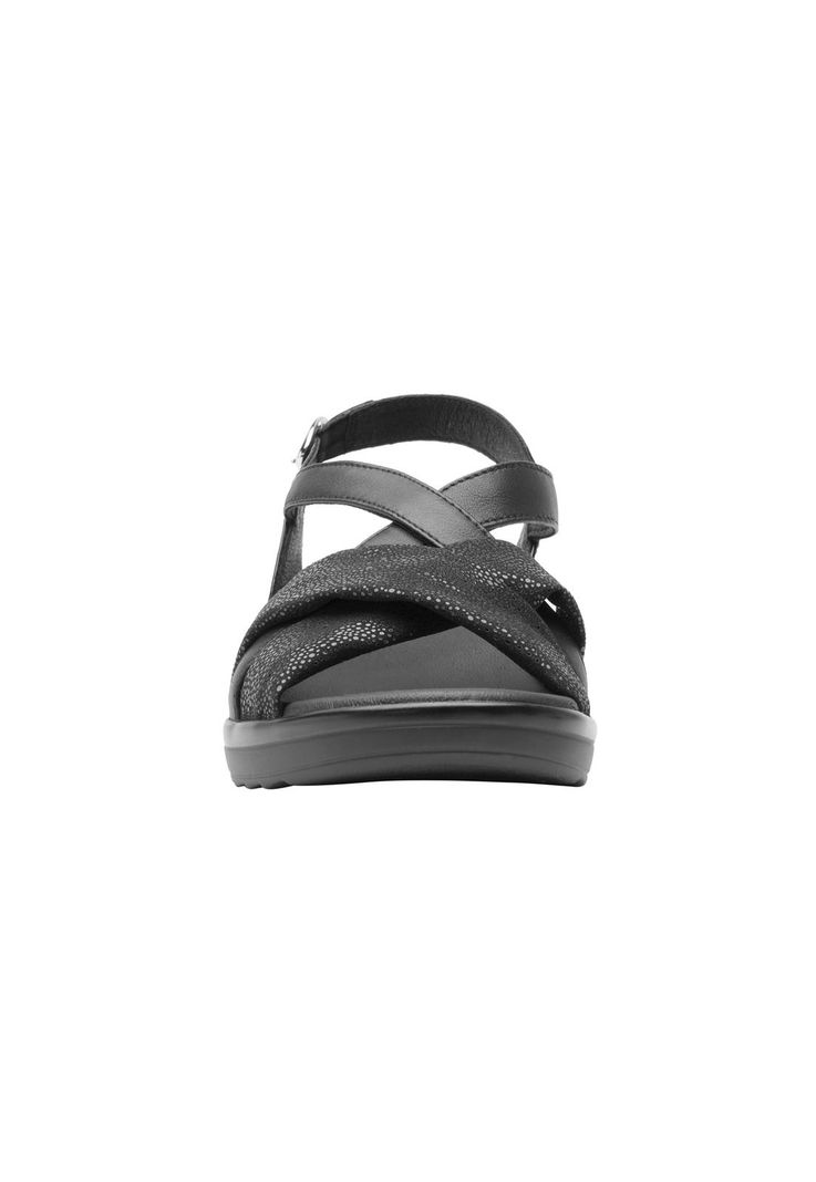 Sandalia Mujer Cuero Amapola Negro Flexi-6