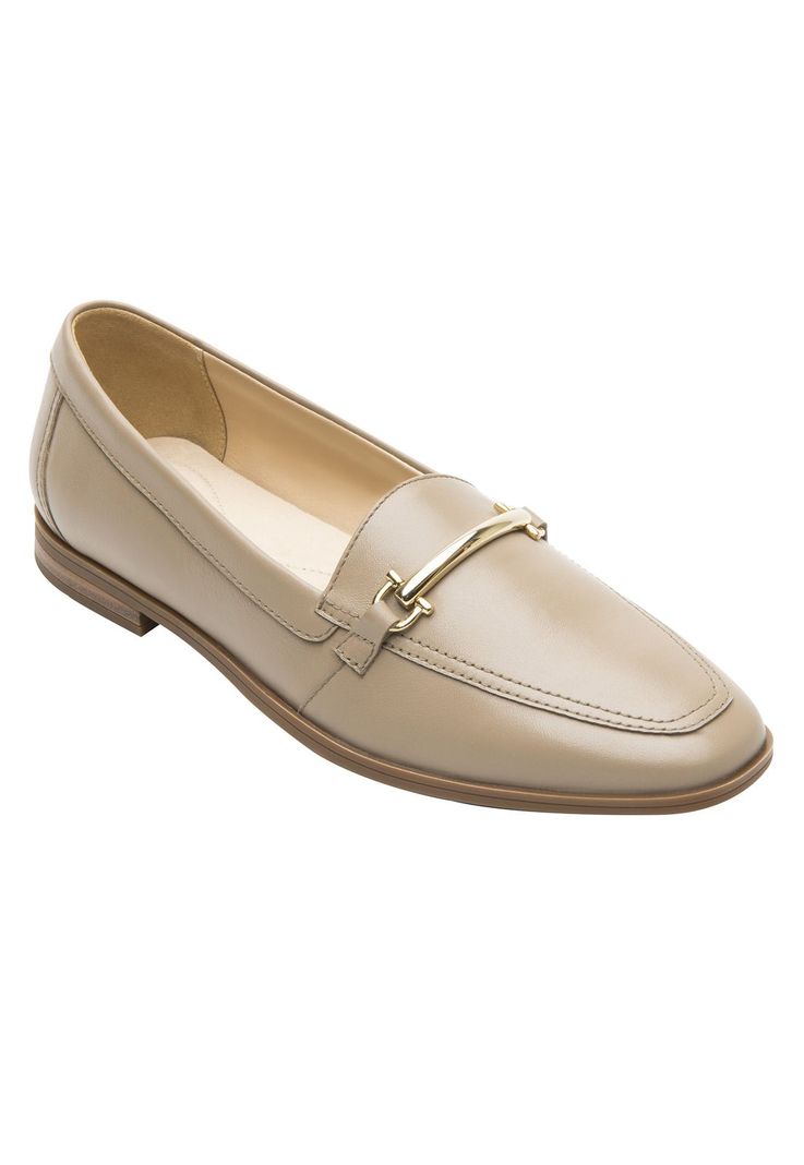 Mocasín Mujer Cuero Hayek 126602 Taupe Flexi-1