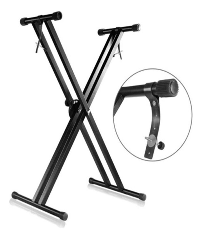 Atril Stand Para Teclados Musicales Doble 8434 Negro SONNET-1