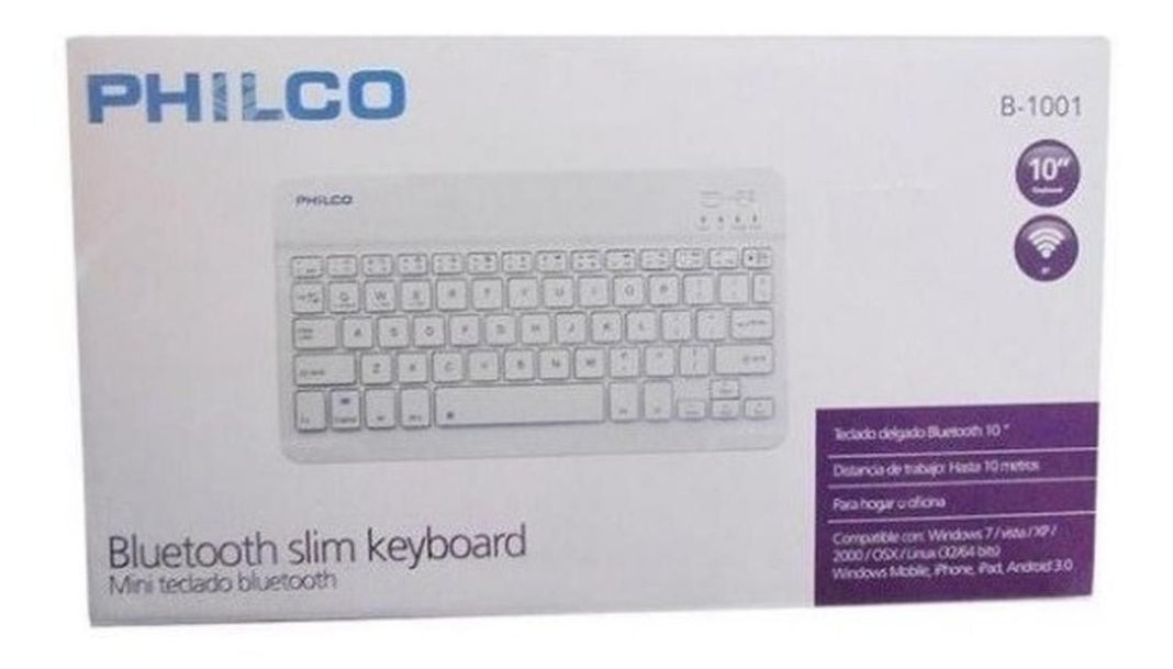 MINI TECLADO BLUETOOTH 10 PULGADAS PHILCO-0