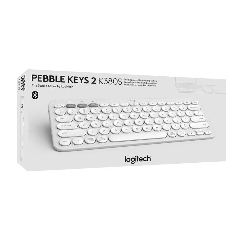 Teclado Logitech Pebble Keys 2 K380s blanco-4