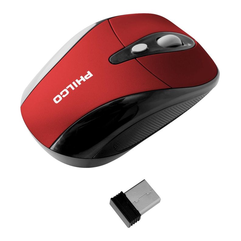 MOUSE OPTICO INAL PHILCO ROJO-3
