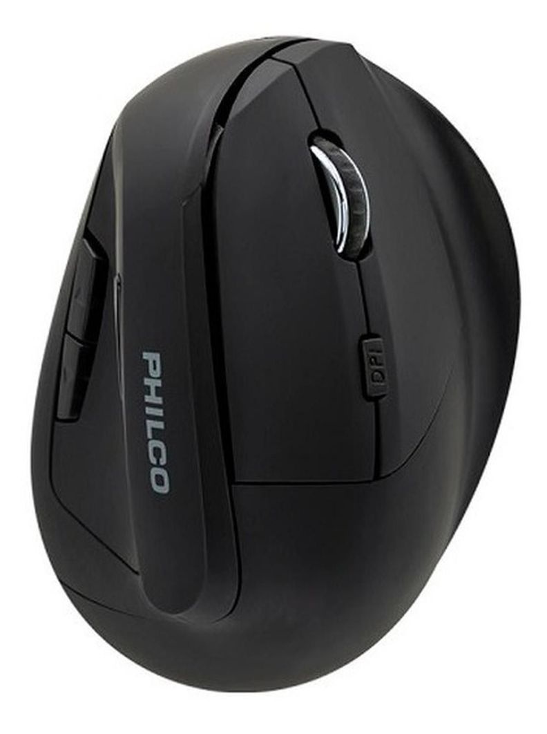 MOUSE INALÁMBRICO VERTICAL ERGONOMICO PRO USB 6B 1600DPI SPK7346 PHILCO-0