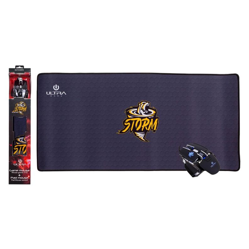 MOUSE + PAD MOUSE GAMER ULTRA STORM-3