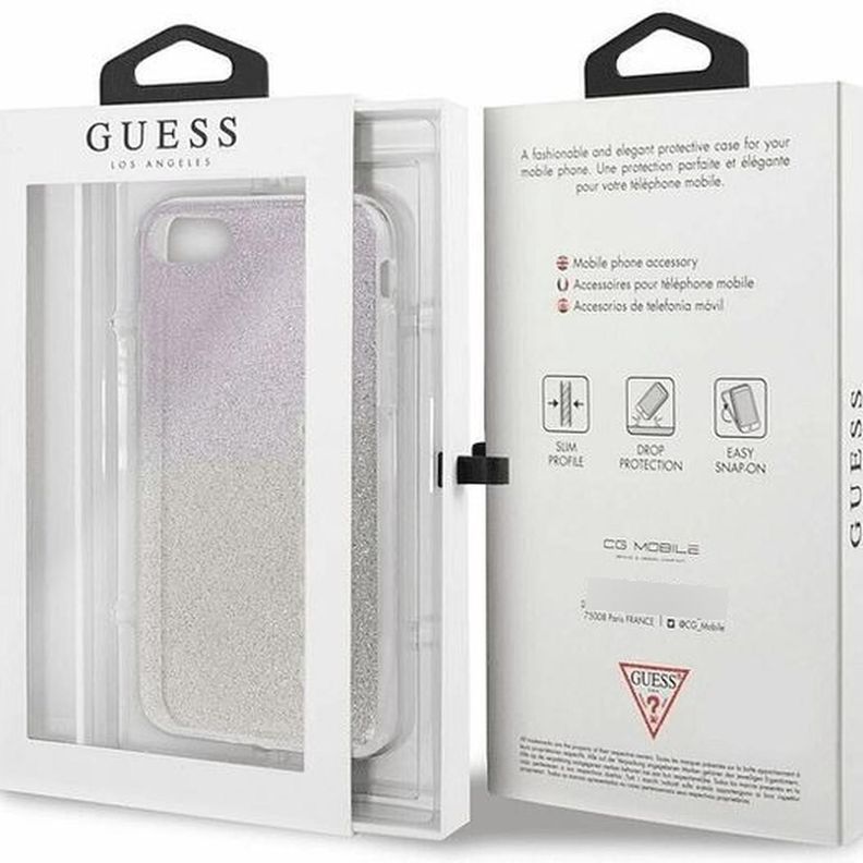 CARCASA GUESS P/IPHONE 7/8 DORADA-ROSADA GUHCI8PCUGLGPI (3700740-471036) Blanco