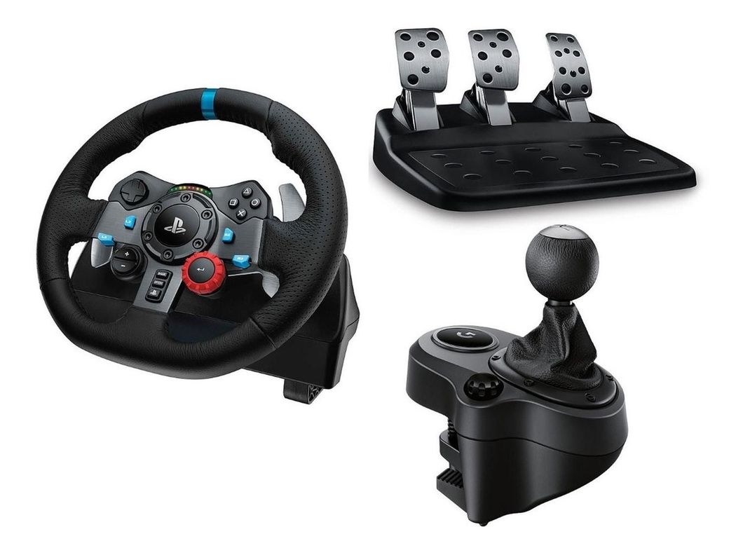 Pack Volante Logitech G29 Con Pedales Y Palanca De Cambio para PS y PC-0
