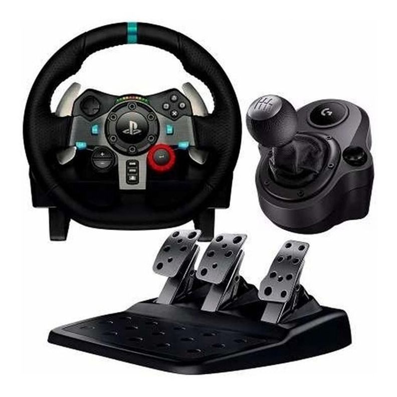 Pack Volante Logitech G29 Con Pedales Y Palanca De Cambio para PS y PC-1