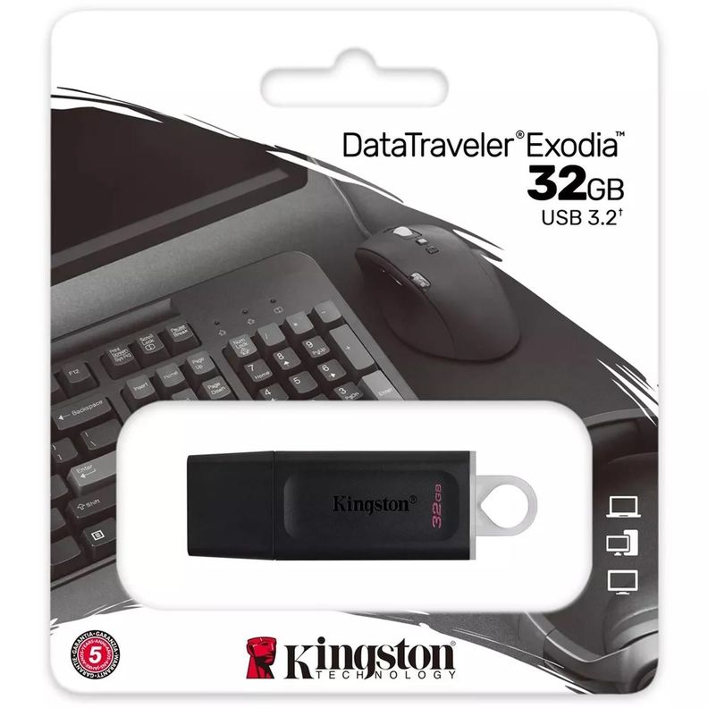 DTX/32GB PENDRIVE EXODIA 3.2 -32GB (740617-309720) KINGSTON-0