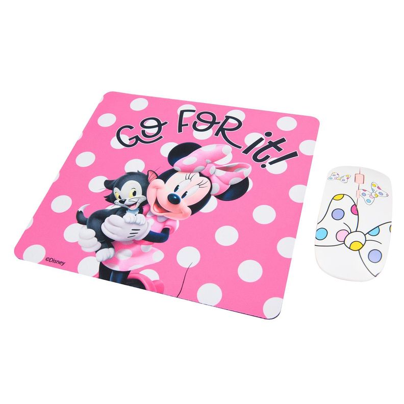 76410-NOC KIT MOUSE INALAMBRICO Y MOUSE PAD MINNIE 1 MONSTER-2
