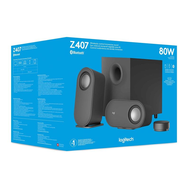 PARLANTE LOGITECH Z407 GRAPHITE-0